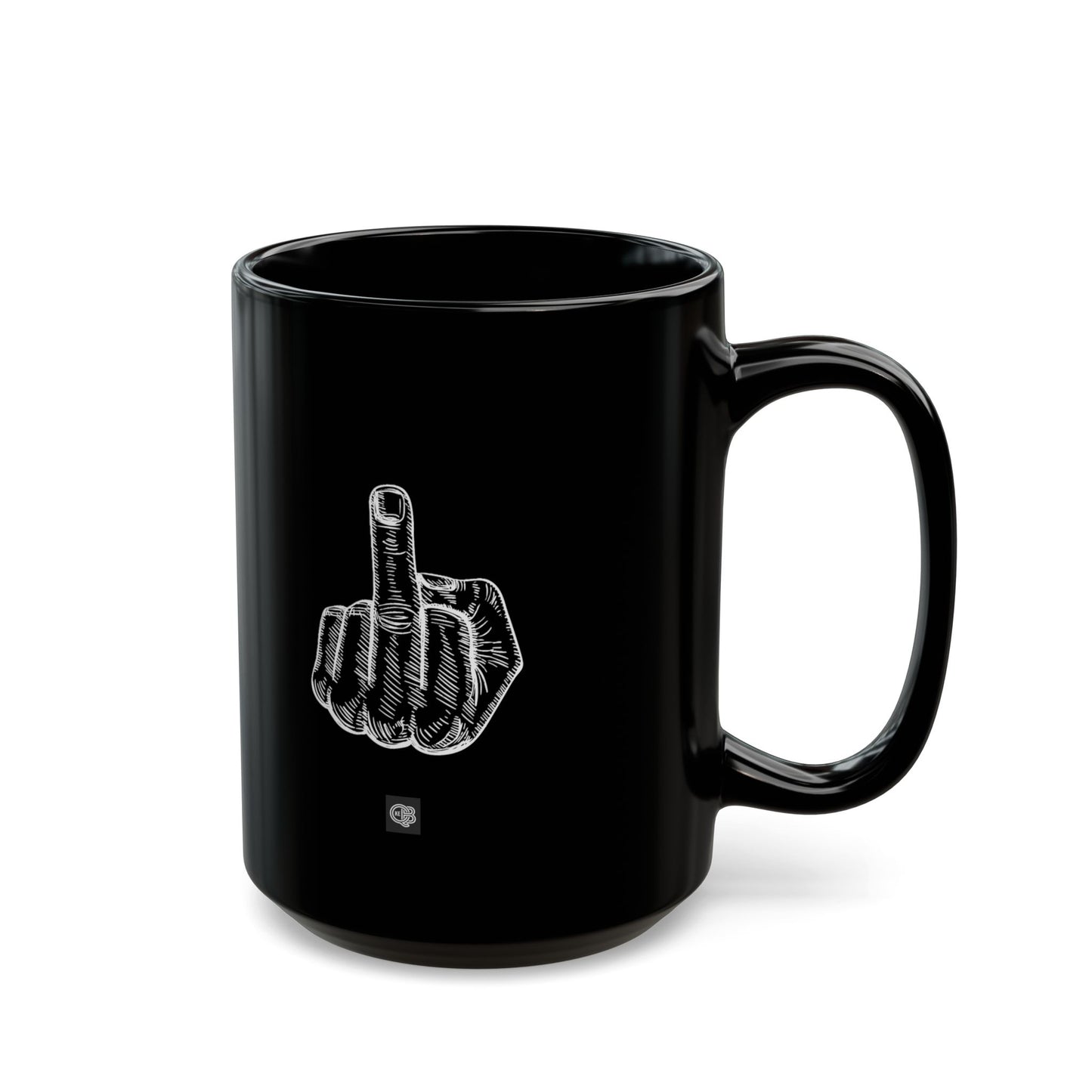 Category Killer Black Ceramic Mug — Bold Statement Coffee Cup (11oz & 15oz)